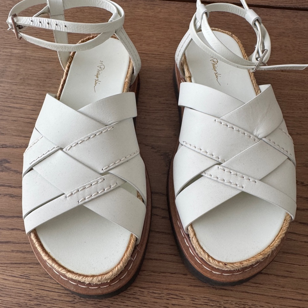 3.1 phillip lim White Strappy Sandals